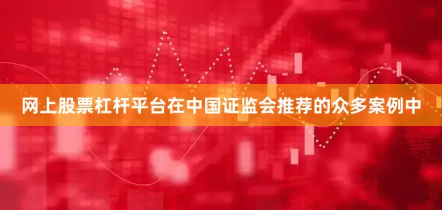 网上股票杠杆平台在中国证监会推荐的众多案例中